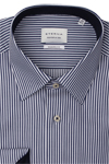 Produktbild fr 'ETERNA Modern Fit Dynamic Cotton Hemd extra langer Arm Streifen dunkelblau'