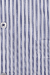 Produktbild fr 'ETERNA Modern Fit Hemd Halbarm New Kent Kragen Fil a Fil Streifen blau'