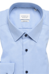 Produktbild fr 'ETERNA Super Slim Fit Hemd Langarm New Kent Kragen Struktur hellblau'