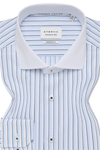Produktbild f�r 'ETERNA Modern Fit Dynamic Cotton Hemd Langarm New Kent Kragen Popeline Streifen blau'