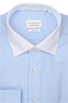 Produktbild f�r 'ETERNA Modern Fit Dynamic Cotton Hemd Langarm New Kent Kragen Feintwill hellblau'
