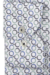 Produktbild f�r 'ETERNA Slim Fit Hemd extra langer Arm New Kent Kragen Twill Muster blau'