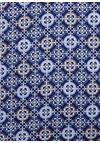 Produktbild fr 'ETERNA Comfort Fit Hemd super langer Arm Haifischkragen Muster blau'