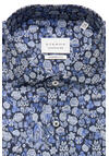 Produktbild f�r 'ETERNA Comfort Fit Hemd extra kurzer Arm New Kent Kragen Muster blau'