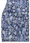 Produktbild f�r 'ETERNA Comfort Fit Hemd extra kurzer Arm New Kent Kragen Muster blau'