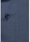 Produktbild fr 'ETERNA Slim Fit Hemd extra langer Arm New Kent Kragen Muster blau'
