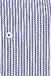 Produktbild f�r 'ETERNA Slim Fit Dynamic Cotton Hemd Langarm Twill Streifen dunkelblau'