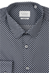 Produktbild f�r 'ETERNA Super Slim Dynamic Cotton Hemd Langarm New Kent Kragen Muster schwarz'