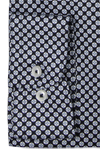 Produktbild f�r 'ETERNA Super Slim Dynamic Cotton Hemd Langarm New Kent Kragen Muster schwarz'