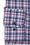 Produktbild fr 'ETERNA Comfort Fit Hemd Langarm Button Down Kragen Karo rot'