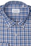 Produktbild fr 'ETERNA Comfort Fit Hemd Langarm Button Down Kragen Karo blau'