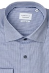 Produktbild fr 'ETERNA Comfort Fit Hemd Langarm New Kent Kragen Struktur mittelblau'