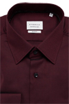 Produktbild f�r 'ETERNA Slim Fit Hemd extra langer Arm New Kent Kragen Struktur weinrot'