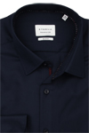 Produktbild f�r 'ETERNA Slim Fit Hemd Langarm New Kent Kragen Struktur nachtblau'