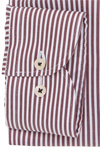 Produktbild f�r 'ETERNA Slim Fit Dynamic Cotton Hemd Langarm Twill Streifen rot'
