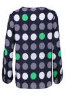 Produktbild fr 'ETERNA Modern Fit 1863 Bluse Langarm Stretch Muster dunkelblau'
