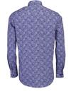 Produktbild fr 'ETERNA Modern Fit Hemd extra kurz Arm New Kent Kragen Muster blau'