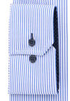 Produktbild fr 'ETERNA Modern Fit Hemd Langarm New Kent Kragen Streifen mittelblau'