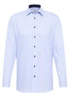Produktbild fr 'ETERNA Modern Fit Hemd Langarm New Kent Kragen Streifen hellblau'