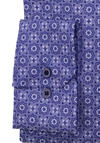 Produktbild fr 'ETERNA Comfort Fit Hemd super langer Arm Muster dunkelblau'