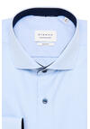Produktbild fr 'ETERNA Slim Fit Cover Hemd Langarm Haifischkragen Blickdicht Struktur mittelblau'