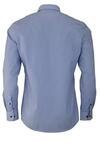 Produktbild fr 'ETERNA Slim Fit Hemd Langarm New Kent Kragen Patch Streifen mittelblau'