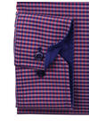 Produktbild fr 'ETERNA Modern Fit Hemd super langer Arm mit Besatz Karo rot'