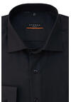 Produktbild fr 'ETERNA Slim Fit Hemd Langarm New Kent Kragen Streifen schwarz'