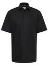 Produktbild fr 'ETERNA Modern Fit Hemd Halbarm New Kent Kragen Popeline schwarz'