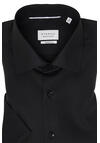 Produktbild fr 'ETERNA Modern Fit Hemd Halbarm New Kent Kragen Popeline schwarz'