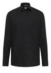 Produktbild fr 'ETERNA Comfort Fit Hemd Langarm New Kent Kragen Popeline schwarz'