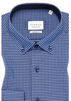 Produktbild fr 'ETERNA Modern Fit Hemd Langarm Button Down Kragen Karo blau'