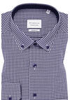 Produktbild fr 'ETERNA Modern Fit Hemd Langarm Button Down Kragen Karo navy'