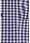 Produktbild fr 'ETERNA Modern Fit Hemd Langarm Button Down Kragen Karo navy'