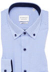 Produktbild fr 'ETERNA Modern Fit Hemd Langarm Button Down Kragen Karo hellblau'