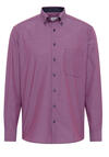 Produktbild fr 'ETERNA Comfort Fit Hemd Langarm Button Down Kragen Karo rot'