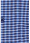 Produktbild fr 'ETERNA Comfort Fit Hemd Langarm Button Down Kragen Karo blau'