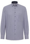 Produktbild fr 'ETERNA Comfort Fit Hemd Langarm Button Down Kragen Karo navy'