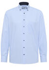 Produktbild fr 'ETERNA Comfort Fit Hemd Langarm Button Down Kragen Karo hellblau'