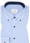 Produktbild fr 'ETERNA Comfort Fit Hemd Langarm Button Down Kragen Karo hellblau'