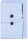 Produktbild fr 'ETERNA Comfort Fit Hemd Langarm Button Down Kragen Karo hellblau'