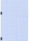 Produktbild fr 'ETERNA Comfort Fit Hemd Langarm Button Down Kragen Karo hellblau'