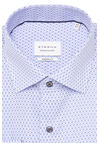 Produktbild fr 'ETERNA Modern Fit Hemd Langarm New Kent Kragen Muster blau'