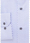 Produktbild fr 'ETERNA Modern Fit Hemd Langarm New Kent Kragen Muster blau'