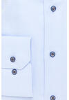 Produktbild fr 'ETERNA Comfort Fit Hemd super langer Arm New Kent Kragen Struktur hellblau'