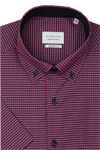 Produktbild f�r 'ETERNA Comfort Fit Hemd Halbarm Button Down Kragen Karo rot'