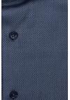 Produktbild fr 'ETERNA Modern Fit Hemd super langer Arm Haifischkragen Muster blau'