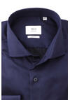 Produktbild fr 'ETERNA Slim Fit 1863 Hemd Langarm Haifischkragen Twill nachtlau'