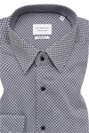 Produktbild fr 'ETERNA Modern Fit Hemd Langarm New Kent Kragen Muster grau'