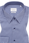 Produktbild fr 'ETERNA Modern Fit Hemd Langarm New Kent Kragen Muster hellblau'